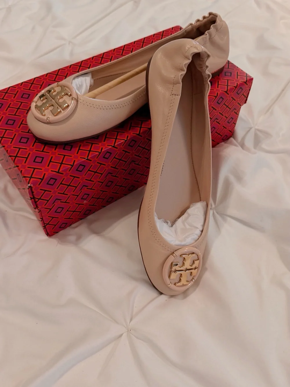 Tory Burch Shell Pink Chelsea Ballet Flats